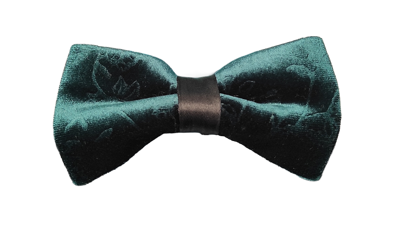 Klasik Kadife Papyon Çift Renk Detaylı